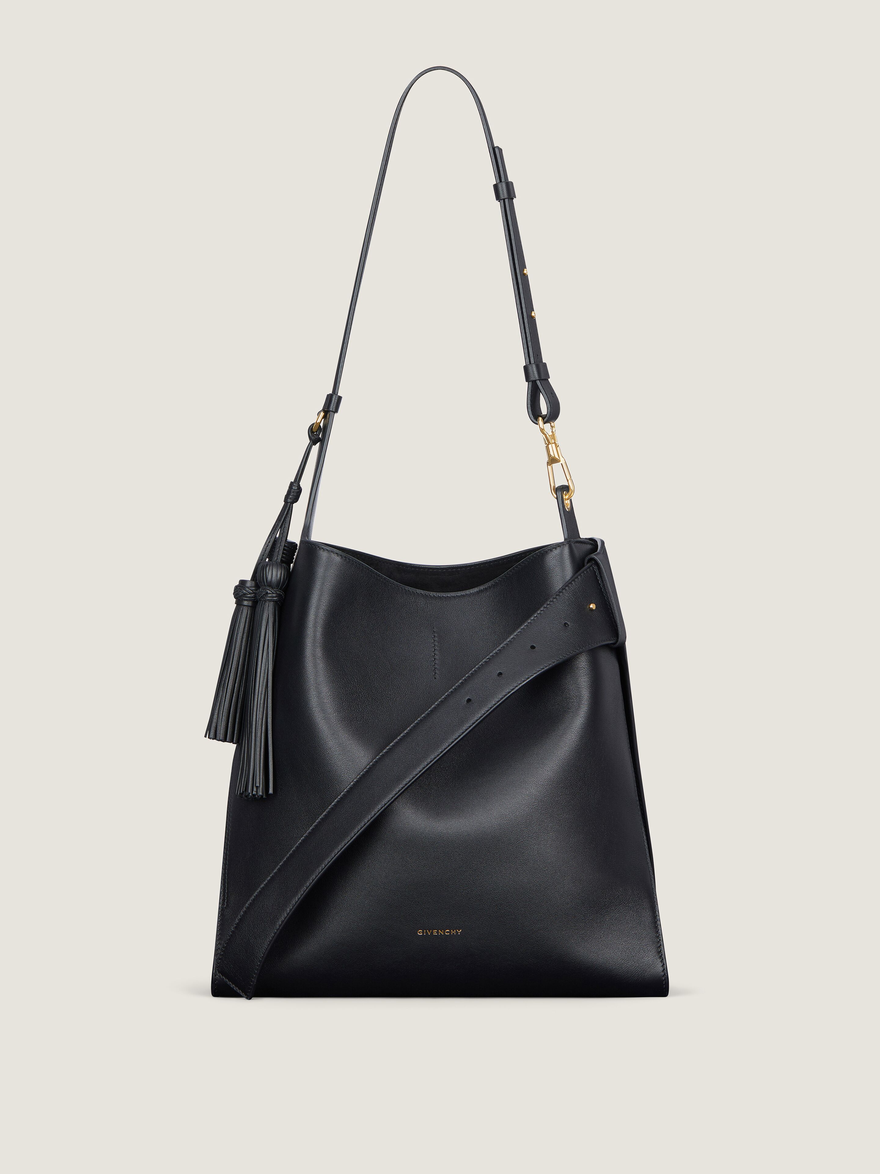 Medium Belted Hobo bag in leather